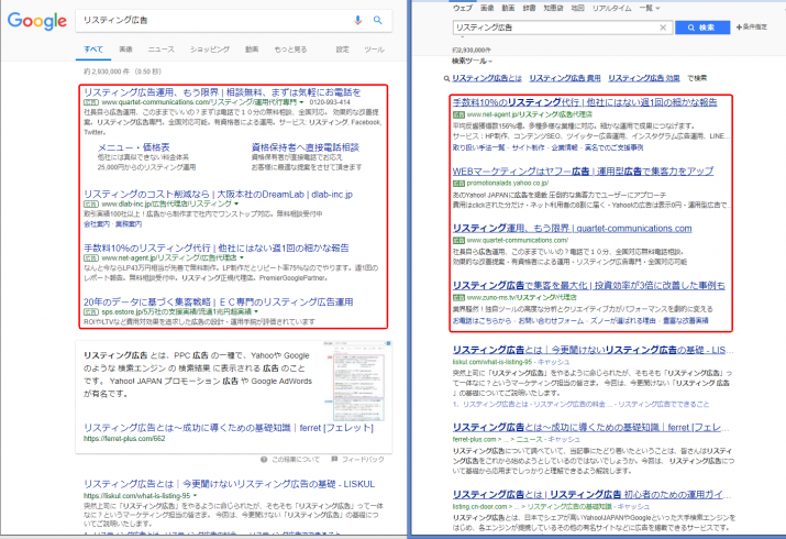 知ってて損なし Google Yahooの検索広告の掲載先を 全て 知ってい